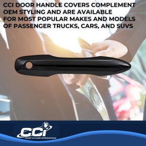 Coast to Coast Exterior Door Handle Cover, Gloss Black, ABS Plastic, Lever Only – CCIDH68584BBK
