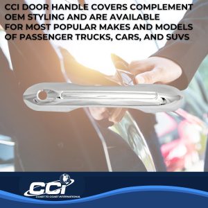 Coast to Coast Exterior Door Handle Cover, Chrome Plated, ABS Plastic, Lever Only – CCIDH68585B