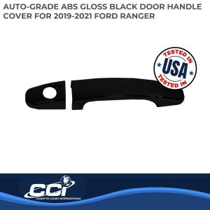 Coast to Coast Exterior Door Handle Cover, Gloss Black, ABS Plastic, Levers Only – CCIDH68586BBK