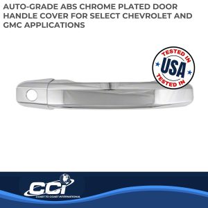 Coast to Coast Exterior Door Handle Cover, Chrome Plated, ABS Plastic, Levers Only – CCIDH68588B