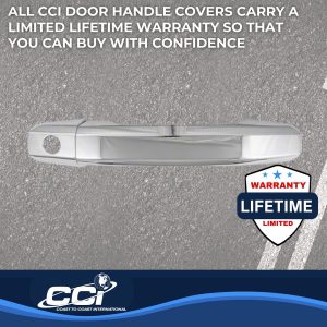 Coast to Coast Exterior Door Handle Cover, Chrome Plated, ABS Plastic, Levers Only – CCIDH68588B