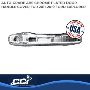 Coast to Coast Exterior Door Handle Cover, Chrome Plated, ABS Plastic, Without Door Handle Trim – DH68589S