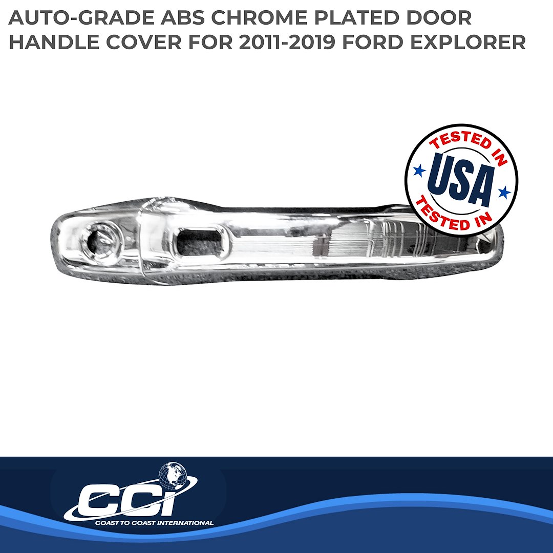 Coast to Coast Exterior Door Handle Cover, Chrome Plated, ABS Plastic, Without Door Handle Trim – DH68589S