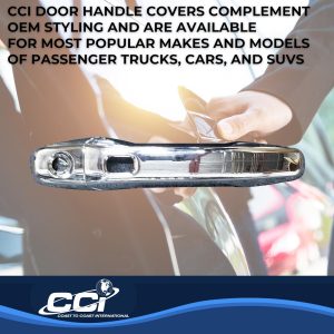 Coast to Coast Exterior Door Handle Cover, Chrome Plated, ABS Plastic, Without Door Handle Trim – DH68589S