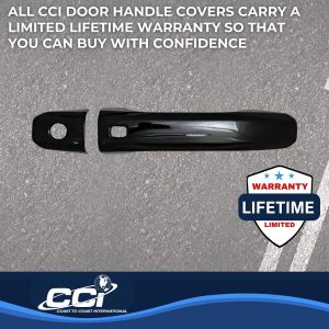 Coast to Coast Exterior Door Handle Cover, Painted, Gloss Black, ABS Plastic, Without Door Handle Trim – DH68589SBK