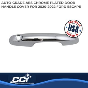 Coast to Coast Exterior Door Handle Cover, Chrome Plated, ABS, Without Passenger Side Keyhole, Set of 4 – DH68590B