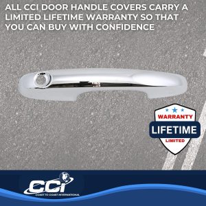 Coast to Coast Exterior Door Handle Cover, Chrome Plated, ABS, Without Passenger Side Keyhole, Set of 4 – DH68590B