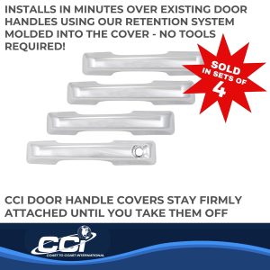 Coast to Coast Exterior Door Handle Cover, Chrome Plated, ABS Plastic, Levers Only – CCIDH68591B
