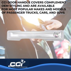Coast to Coast Exterior Door Handle Cover, Chrome Plated, ABS Plastic, Levers Only – CCIDH68591B