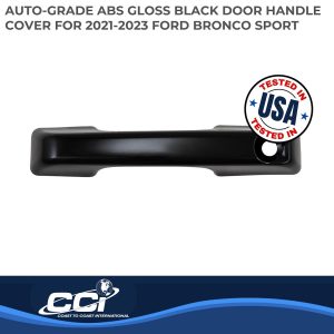 Coast to Coast Exterior Door Handle Cover, Painted, Gloss Black, ABS Plastic, Levers Only – CCIDH68591BLK