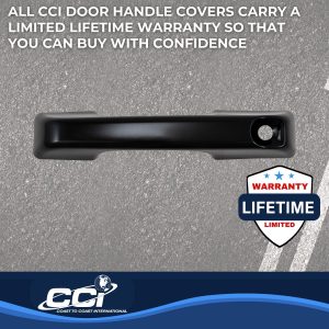 Coast to Coast Exterior Door Handle Cover, Painted, Gloss Black, ABS Plastic, Levers Only – CCIDH68591BLK