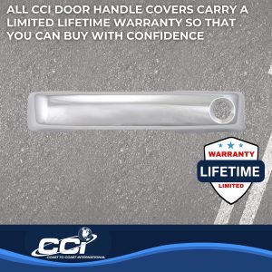 Coast to Coast Exterior Door Handle Cover, Chrome Plated, ABS Plastic, Levers Only – CCIDH68592B
