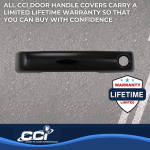 Coast to Coast Exterior Door Handle Cover, Painted, Gloss Black, ABS Plastic, Levers Only – CCIDH68592BLK
