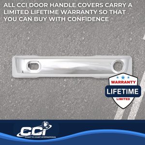 Coast to Coast Exterior Door Handle Cover, Chrome Plated, ABS Plastic, Levers Only – CCIDH68592S