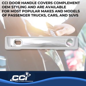 Coast to Coast Exterior Door Handle Cover, Chrome Plated, ABS Plastic, Levers Only – CCIDH68592S
