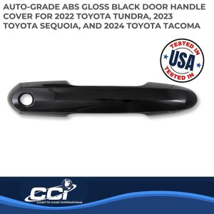 Coast to Coast Exterior Door Handle Cover, Painted, Gloss Black, ABS Plastic, Without Door Handle Trim – DH68594BLK