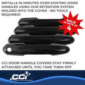 Coast to Coast Exterior Door Handle Cover, Painted, Gloss Black, ABS Plastic, Without Door Handle Trim – DH68594BLK