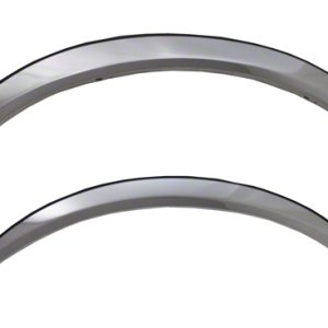 Coast to Coast Fender Trim, Half Wheel Well, Polished, Stainless Steel, 2 Inch Front and 1-1/2 Inch Rear Width, With Trim for 4 Fenders – CCIFTFL3110