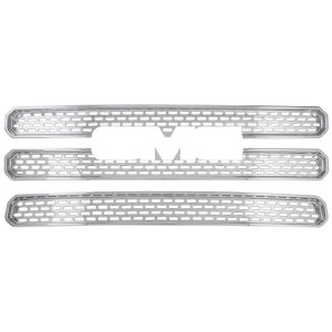 Coast to Coast Grille Insert, Overlay, Mesh Style, 3 Piece, With Emblem Cutout, Chrome Plated, ABS Plastic – IWCGI116