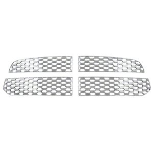 Coast to Coast Grille Insert, Overlay, Honeycomb Style, 4 Piece, Chrome Plated, ABS Plastic – IWCGI119