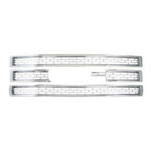 Coast to Coast Grille Insert, Overlay, 1 Piece, With Emblem Cutout, Chrome Plated, ABS Plastic, Also Use New Number IWCGI123 – GI123