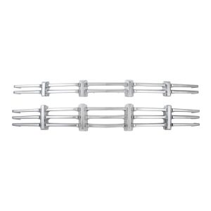 Coast to Coast Grille Insert, Overlay, 2 Piece, Chrome Plated, ABS Plastic – IWCGI125