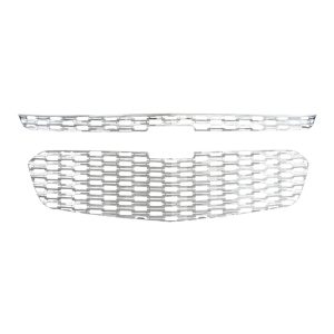 Coast to Coast Grille Insert, Overlay, Honeycomb Style, 2 Piece, With Emblem Cutout, Chrome Plated, ABS Plastic – IWCGI128