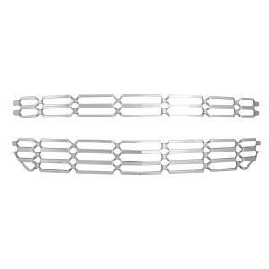 Coast to Coast Grille Insert, Overlay, 2 Piece, Chrome Plated, ABS Plastic – IWCGI136