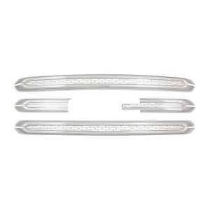 Coast to Coast Grille Insert, Overlay, Mesh Style, 4 Piece, With Emblem Cutout, Chrome Plated, ABS Plastic – IWCGI142