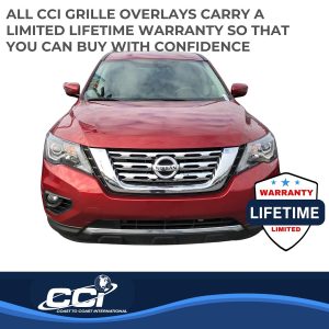 Coast to Coast Grille Insert, Overlay, 4 Piece, Chrome Plated, ABS Plastic – IWCGI146