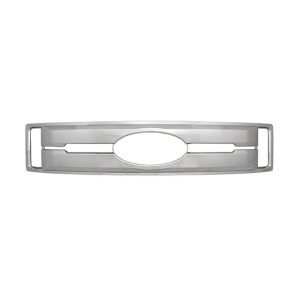 Coast to Coast Grille Insert, Overlay, Bar Style, 1 Piece, With Emblem Cutout, Chrome Plated, ABS Plastic – IWCGI147
