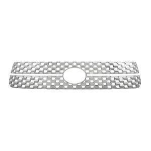 Coast to Coast Grille Insert, Overlay, Mesh Style, 2 Piece, Chrome Plated, ABS Plastic – GI151