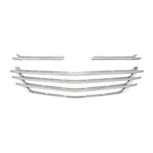 Coast to Coast Grille Insert, Overlay, Mesh Style, 3 Piece, Chrome Plated, ABS Plastic – IWCGI152