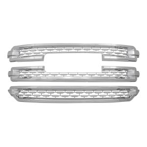 Coast to Coast Grille Insert, Overlay, Honeycomb Style, 3 Piece, Chrome Plated, ABS Plastic – GI162