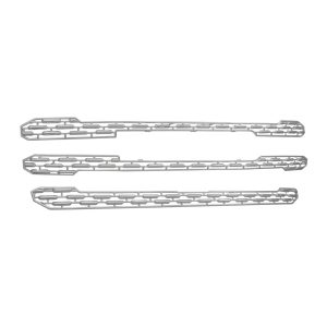 Coast to Coast Grille Insert, Overlay, Honeycomb Style, 3 Piece, Chrome Plated, ABS Plastic – GI163