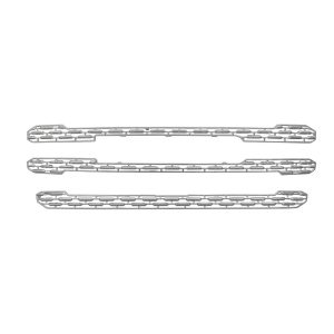Coast to Coast Grille Insert, Overlay, Honeycomb Style, 3 Piece, Chrome Plated, ABS Plastic – GI163
