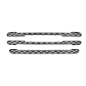 Coast to Coast Grille Insert, Overlay, Honeycomb Style, 3 Piece, Gloss Black, ABS Plastic – GI163BLK