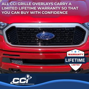 Coast to Coast Grille Insert, Grill Overlay, Mesh OEM Look, Painted, Gloss Black, ABS Plastic – IWCGI169BLK