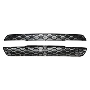 Coast to Coast Grille Insert, Overlay, Bar Style, Without Logo Cutouts, Gloss Black, ABS Plastic, Utilizes Built IN ABS Retention Clips – IWCGI171BLK