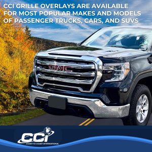 Coast to Coast Grille Insert, Overlay, 3 Piece, Chrome, ABS Plastic – IWCGI172
