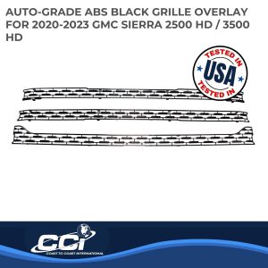 Coast to Coast Grille Insert, Grill Overlay, Mesh OEM Look, Painted, Gloss Black, ABS Plastic – IWCGI173BLK