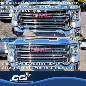 Coast to Coast Grille Insert, Grill Overlay, Mesh OEM Look, Painted, Gloss Black, ABS Plastic – IWCGI173BLK