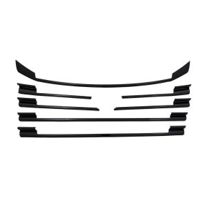 Coast to Coast Grille Insert, Overlay, Bar Style, 2 Piece, Painted, Gloss Black, ABS Plastic – GI209BLK