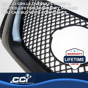 Coast to Coast Grille Insert, Overlay, 1 Piece, Black, ABS Plastic – ABS6466B