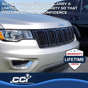 Coast to Coast Grille Insert, Overlay, 7 Piece, Black, ABS Plastic – ABS6467B