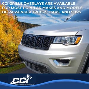 Coast to Coast Grille Insert, Overlay, 7 Piece, Black, ABS Plastic – ABS6467B
