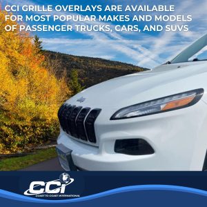 Coast to Coast Grille Insert, Overlay, 7 Piece, Black, ABS Plastic – ABS6473B