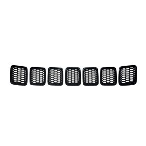 Coast to Coast Grille Insert, Overlay, 7 Piece, Black, ABS Plastic – ABS6478B
