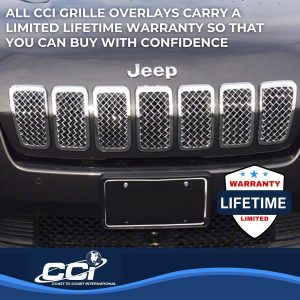 Coast to Coast Grille Insert, Overlay, 7 Piece, Chrome Plated, ABS Plastic – ABS485