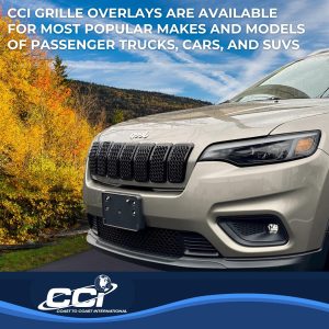 Coast to Coast Grille Insert, Overlay, 7 Piece, Black, ABS Plastic – ABS6485B